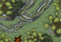 battlemap dans une forêt