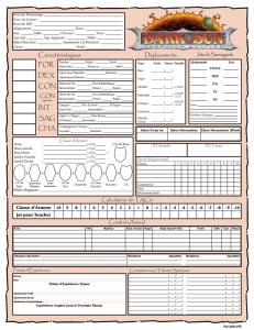 Feuilles de personnage AD&amp;D2 Image 9