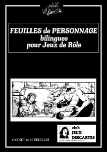 Feuille de personnage AD&amp;D Descartes bilingue 2 Image 1