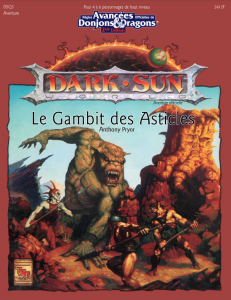 DSQ3 Le gambit des Asticles Image 1