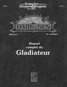 CGR2 - Manuel complet du Gladiateur Image 1